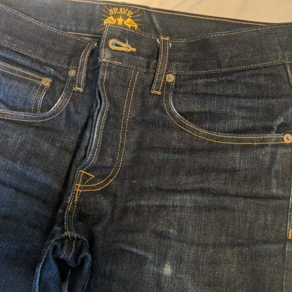 Men's Brave Star Jeans, Dark Wash, True Straight, Size 31 - Picture 7 of 13